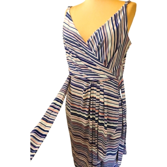 White House Black Market 🔖NWT! Rainbow Stripe Sundress - Size 10 - Picture 9 of 16